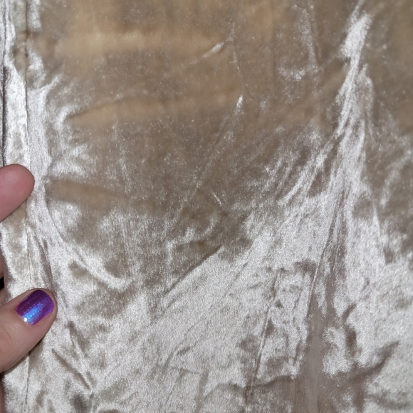 VINCE Velvet Paneled Midi Skirt Cream - Picture 13 of 13